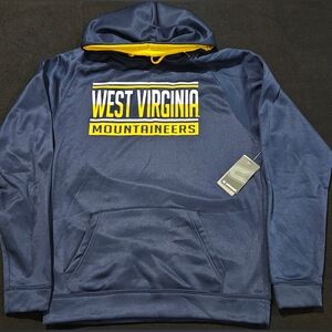 🆕️West Virginia Mountaineers Navy Hoodie NWT Size XL
